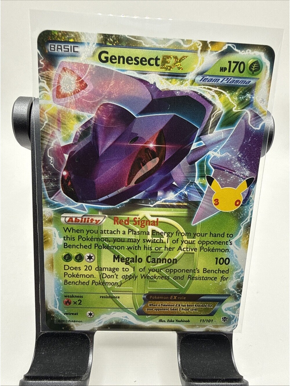 Pokemon Genesect EX 11/101 30th Celebration Classic Collection Holo English